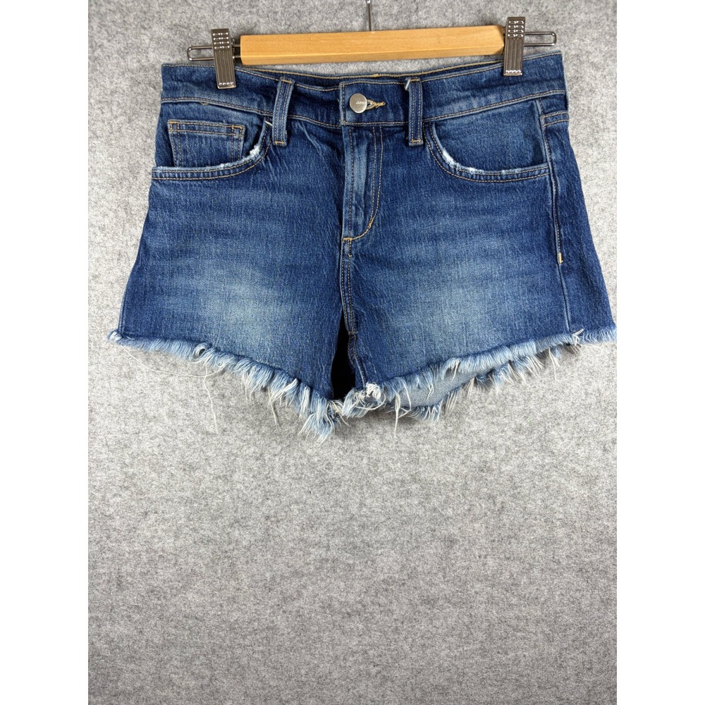 Joes Jeans The Ozzie High Rise Cutoff Denim Shorts Blue Frayed Hem Size 25‎